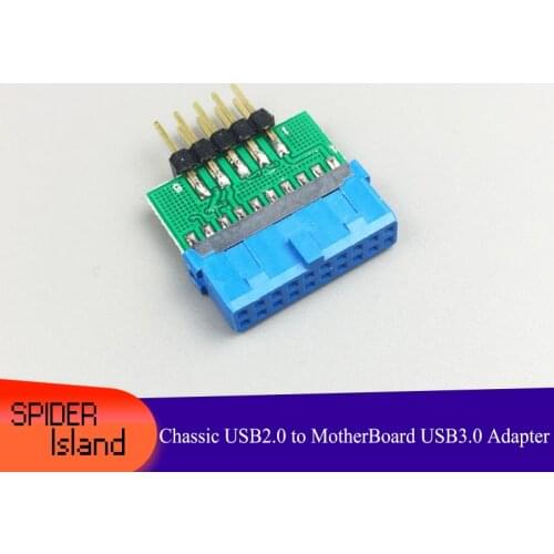 Chassis USB2.0 to USB3.0 Adapter Connector Chassis 9Pin 10Pin to Motherboard 19Pin 20Pin Adapter usb 2.0 to usb 3.0