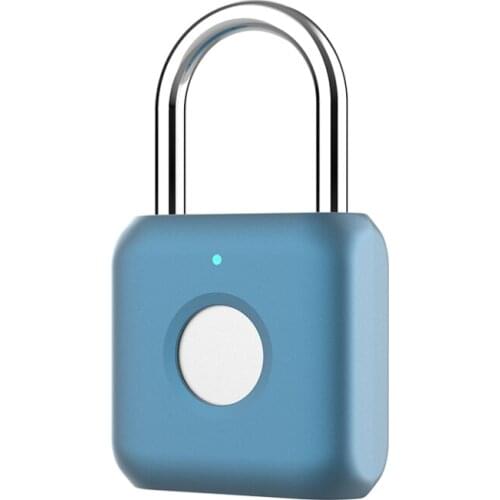 Fingerprint password padlock waterproof and rustproof smart small anti-theft anti-theft large lock Bluetooth outdoor gate lock
