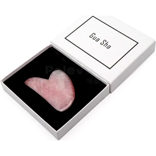 Natural Jade Stone Gouache Scraper Gua Sha Massage Tools For Body Meridian Scrapping Face Lifting Slimming Skin Detox Beauty