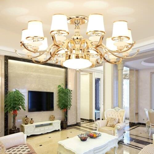 Modern Gold Led Chandeliers Lighting Living Room Decor Led Pendant Chandelier Lights Bedroom Led Hanging Lamp Fixtures Luminaire