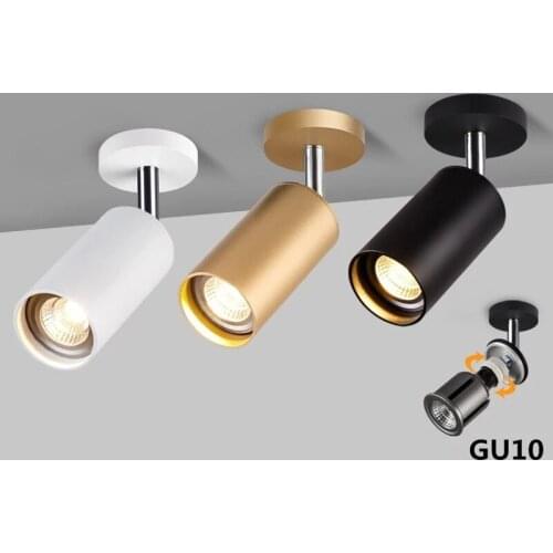 Luminária embutida de led gu10,, rotativa 360 °, com 5w, 7w, 9w, 12w, 15w, lâmpada gu10, holofotes de led substituíveis