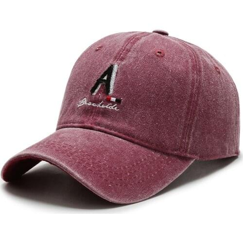 Unisex Vintage Washed Distressed Baseball Cap Snapback Hat Raised 3D Embroidery Letter Baseball Cap Outdoor Sports Hats