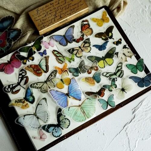 Vintage Journal TN Butterfly Stickers Aesthetic