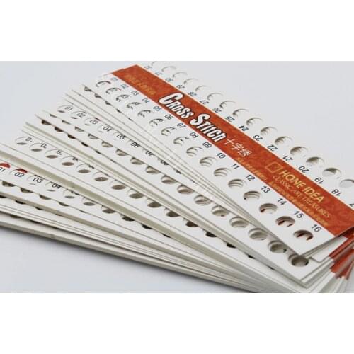 0pcs 01~32 holes thread pad paper floss organizer plate sheet for cross x stitching sewing DIY craft needlework set