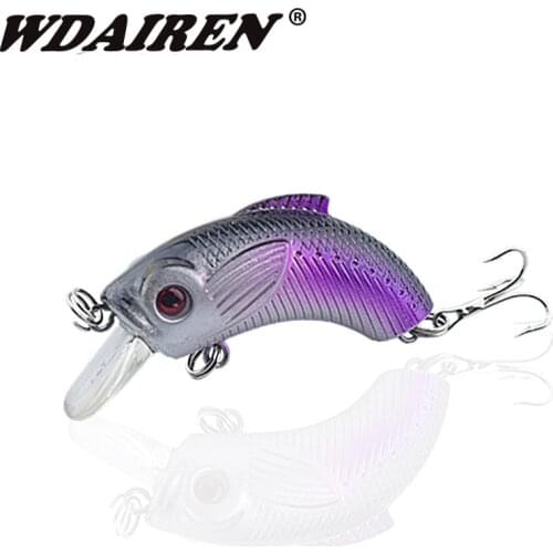 1Pcs Fishing Wobbler Hard Crankbait Fishing Lure 70mm 6.5g Floating Lure 3D Fish Eyes Artificial Bait with Good Hooks WD-278