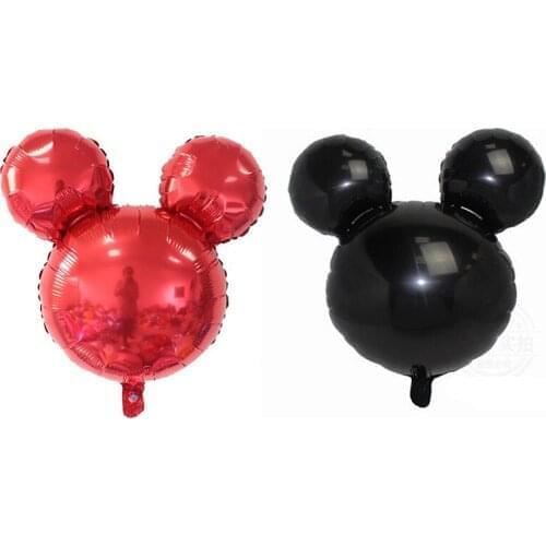10/30/50pcs 24inch Mickey Minnie Mouse Head Foil Helium Balloon Baby Shower Birthday Party Decoration Kids Toys Air Globos Decor