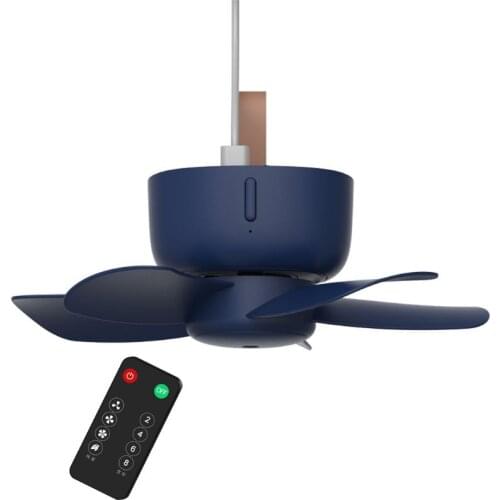 5V Remote Control Timing USB Ceiling Fan Air Cooler 4 Speed Fan for Bed Camping Drop Shipping