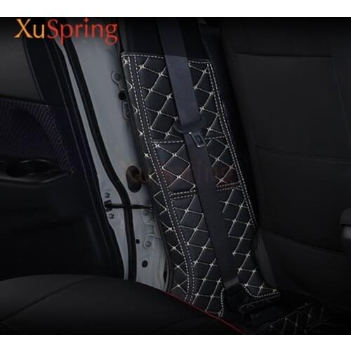 B Pillar Anti-kick Protective Mat Pad Cushion Case Stickers For Toyota C-HR CHR 2017-2021 Anti-dirty 2pcs/set Car-styling