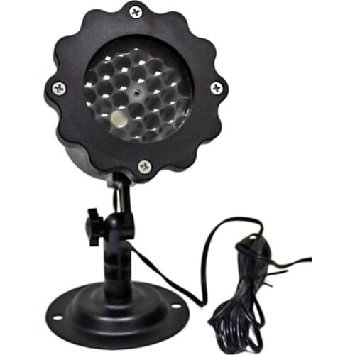 No remote control) Winter snowy house exterior wall decoration lamp, LED snowflake projection lawn light