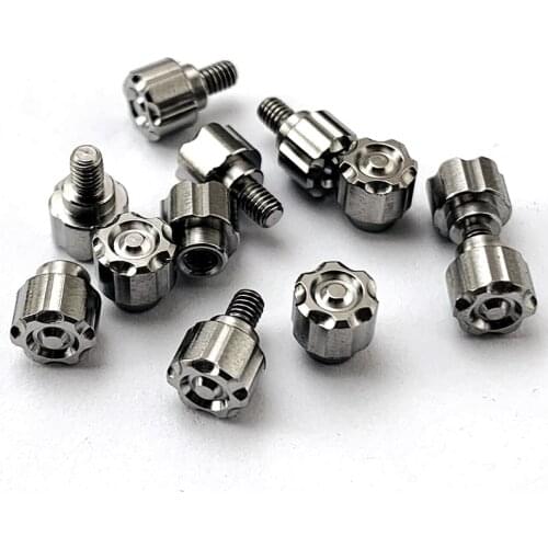 Titanium Alloy Push Cutter Disc Folding Knife Push Knife Button CNC Production Opening And Closing Nails Tool Screws