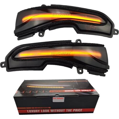 For Infiniti Q30 Q50 Q60 Q70 QX50 QX60 Q70L Q70S Y51 2015-2018 Repeater Light LED Dynamic Turn Signal Light Fob
