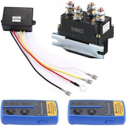 500A 12V Electric Winch Solenoid Relay Winch Control System Wireless Switch Winch Remote