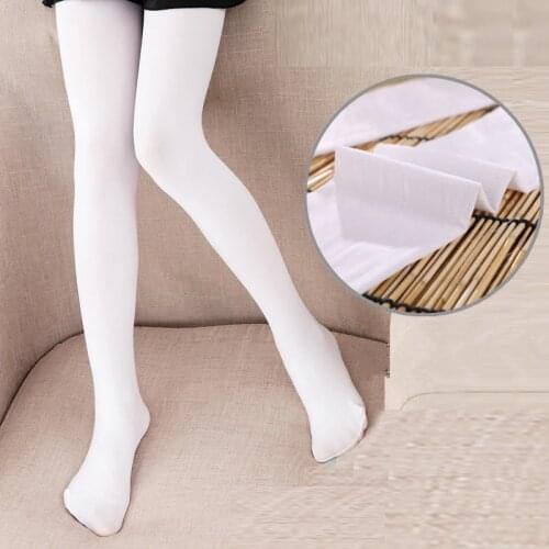 Candy Colors Children Girl Silk Soft Pantyhose Stockings Pure Colour Tights for Girls Blue Black Ballet Dance Velvet Tights