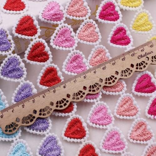 1Yards/Lot Heart-shaped Embroidered Lace Ribbon Trim African Lace Fabric Clothing Accessories Wedding Dress Sewing Lace Material
