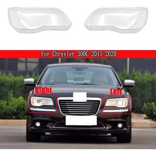 Car Lamp Shell Masks Front Headlight Cover Lens Glass Headlamps Transparent Lampshade For Chrysler 300C 2011-2020 Bright Cover