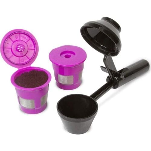 Reusable Coffee Pod Filters,Coffee Scoop,for Keurig K-Duo,K-Mini,1.0, 2.0,K-Series and Select Single Cup Coffee Makers