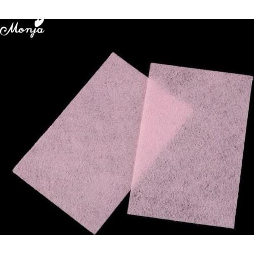 Monja 1000pcs/set Nail Art UV Gel Polish Remover Clean Cotton Lint Pads Wraps Paper Wipes Manicure Tool