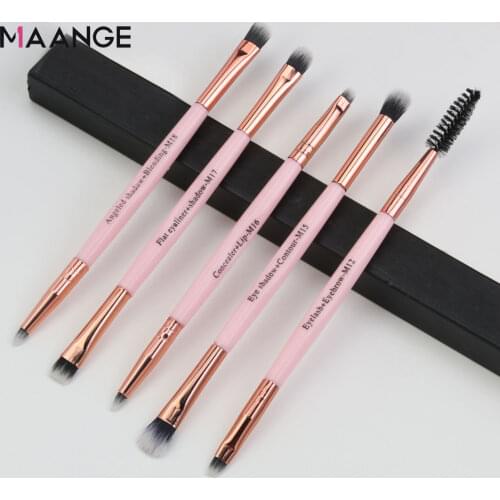 MAANGE Makeup Brushes Set 5pcs/lot Eye Shadow Blending Eyeliner Eyelash Eyebrow Make up Brushes Professional Eyeshadow Brush New