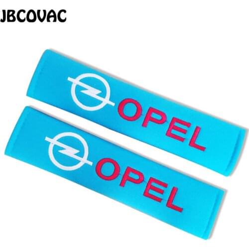 2pcs/lot Car Accessories Coves Shoulder pads Case For Opel Astra H G J Insignia Mokka Zafira Corsa Antara Car Styling Stickers