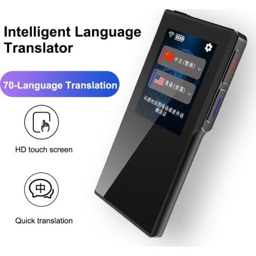 New Intelligent Translator Machine 70 Language Translation WIFI / hotspot 7 Days Standby For Traffic Travel shop Learn Exchange