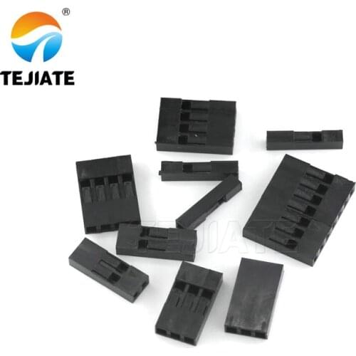 20PCS Connector Shell 1Pin 2Pin 3Pin 4Pin 5Pin 6Pin 7Pin 8Pin 9Pin 10pin Single Row 2.54 mm Through Hole Housing Jumper Wire