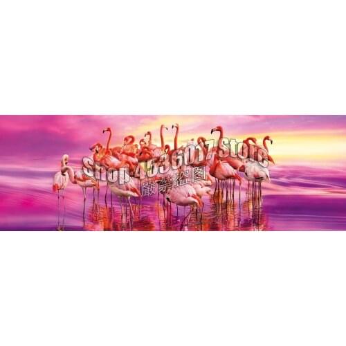 Full DIY Diamond Painting Flamingo Dance Animals canvas Embroidery Cross Stitch Needlework Diamond Mosaic Paintings Decor Gift