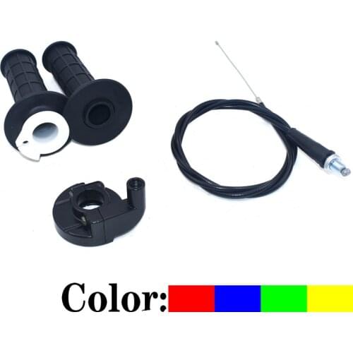 Motorcycle Handle Grips Throttle Grip Casing With Cable Handle Bar Grips Fit For Kayo BSE CRF KLX Universal Motocross Bike