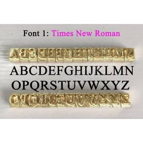 BOSSDEN Hot Foil Stamp Brass Letters Die Cut Mold Copper Alphabet for Soldering Iron Bronzing Heat Embossed Priting Stamping