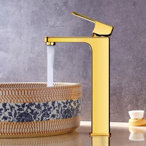 Basin Faucets 4 colors Faucet Single Hole Single Handle Basin Faucet Crystal Handle Silver Mixer Tap Chrome/Gold/White/Black