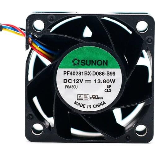For Sunon PF40281BX-D086-S99 4028 12V 13.8W 1.15A PWM 4-p axial cooling fan