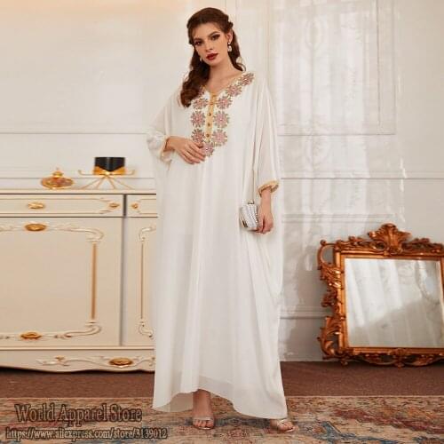 Turkey Muslim Dress Islam Robe Eid Mubarak White Abaya Dubai Kaftan Longue Abayas African Dresses For Women Caftan Marocain