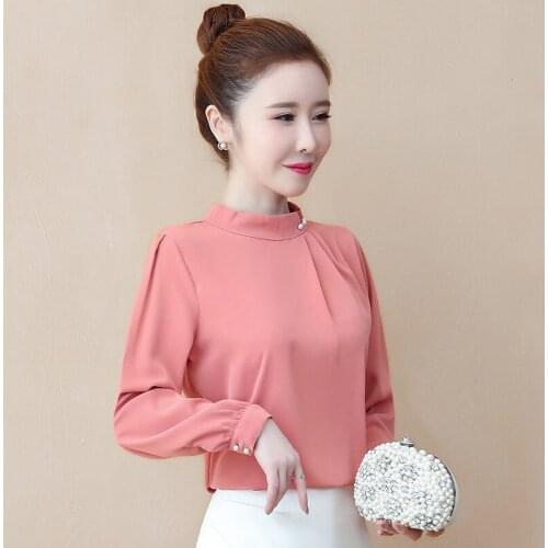 Women Blouse Chiffon Shirt Womens Long Sleeve Spring Blusas Ropa De Mujer