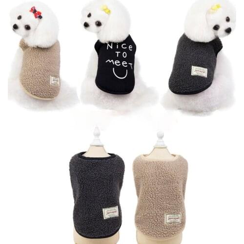 Pet Dog Winter Cute Vest Cotton Clothes Small And Medium Dogs Wholesale Clothing Jacket For Dogs Schnauzer Wear Poodle Coat