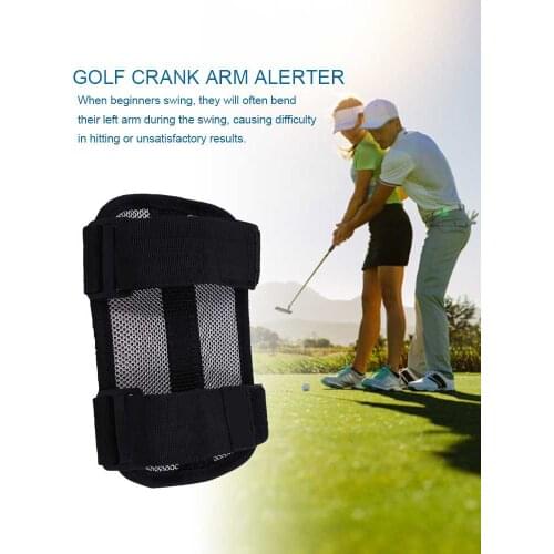 1PCS Golf Swing Training Aid Elbow Brace Arc Corrector Swing Training Straight Practice Golf Arm Bending Alarm Swing Trainer New