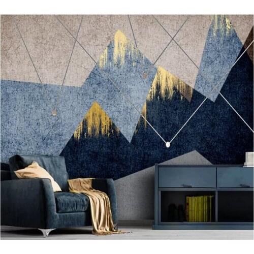 Beibehang Custom wallpaper 3d mural modern minimalist abstract geometric landscape background wall decorative painting wallpaper