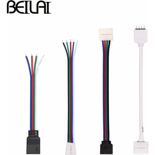 4pin 5pin RGB RGBW LED Strip Connector Free Welding For SMD 5050 Flexible Lights Neon Tape 5pcs/lot