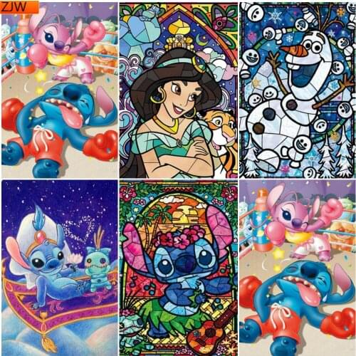 5D DIY Diamond Painting Cartoon Movie Character Full of Diamond Embroidery Exclusive Handmade Interior Decoration Gift Disney