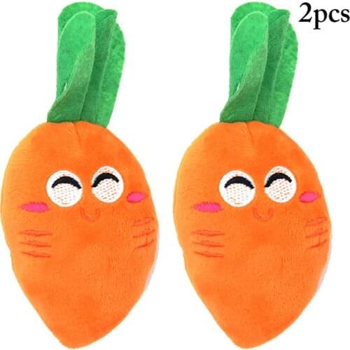 Dorakitten 2Pcs/Set Pet Toys Bite Resistant Cute Cat Dog Toys Dog Squeaky Toy Cat Chew Toy Pet Supplies Cat Dog Favors