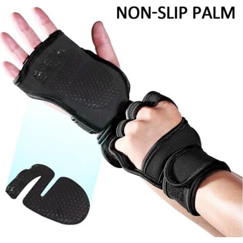 Breathable Fitness Weightlifting Gloves Anti-skid Riding Hard Pull Half Finger Gloves Workout Dumbbell Bodybuilding Accessories
