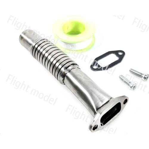 DLE35RA Flexible Header Exhaust Pipe With Gasket For DLE 35cc Engine