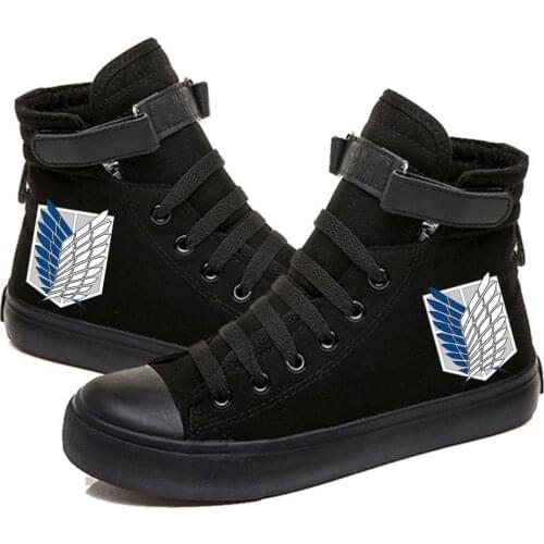 Attack on Titan Printed High Top Canvas Shoes Cozy Sneakers