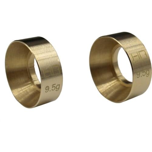 HR Axial SCX24 90081 Copper wheel counterweight-1 pair-9.5 grams each