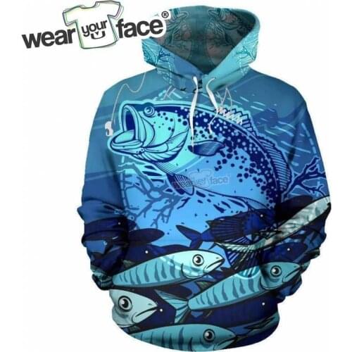 Blue-Ocean Fishing 3D All Over Printed Sweatshirts Hoodies Casual Fashion Hipster Full Streetwear Men Unisex Clothing Plus Size