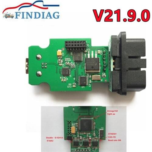 V2 Interface 21.3.0 Multi-Language ATMEGA162+16V8+FT232RQ V2 USB Interface Support Cars for v-w for au-di for se-at for sko-da