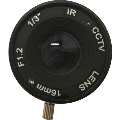JIENUO CCTV 4pc 8pcs 16pcs 16mm Lens CS for HD Security Cameras F1.2 Image Format 1/3 Image Surveillance Camera Lens
