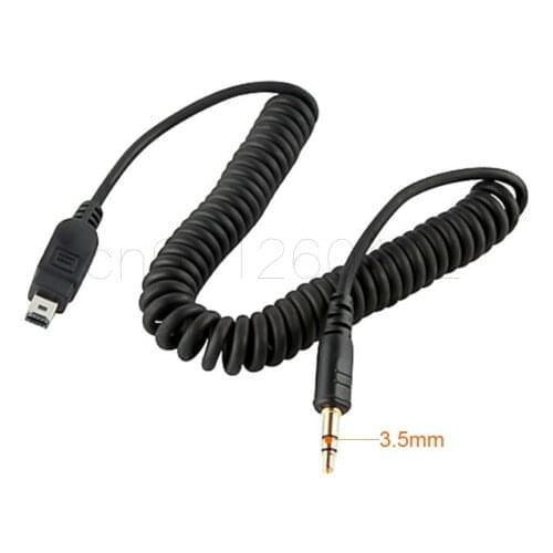 3.5mm-N3 / MC-DC2 Remote Control Shutter Connect Cable Cord for Nikon D7500 D7200 D5600 D5500 D3300 D750 D610 Pixel TW-283 T3 T8