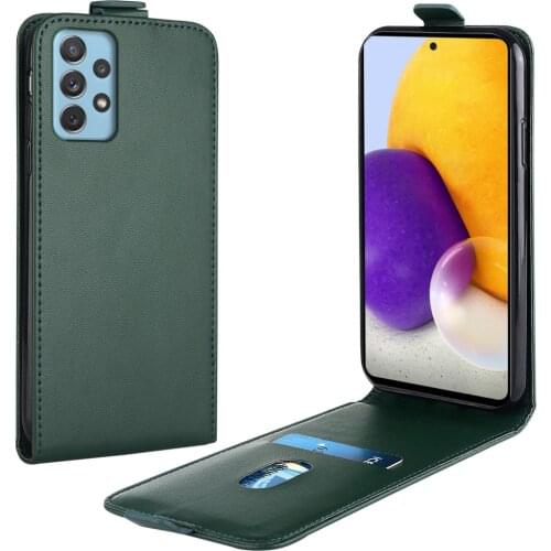 Flip Up and Down Leather Case for Samsung Galaxy A72 5G Case SM-A726B 6.7''Vertical Cover for Galaxy A 72 5G Case Phone Bag