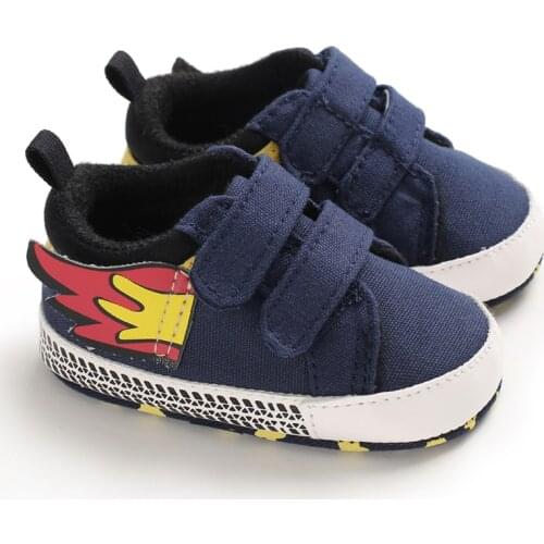 2021 0-18M Autumn Baby Boy Anti-Slip Casual Walking Shoes Wings Design Sneakers Soft Soled First Walkers
