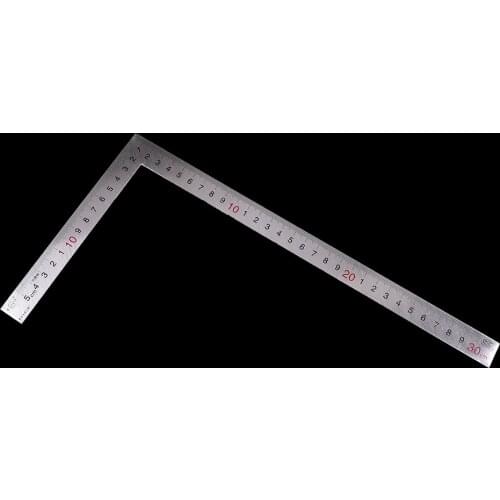1pc 150x300mm Mitre Square Ruler Newest Straight Stainless Steel 90 Degrees Angle Metric Try School Office Stationery