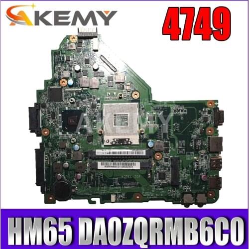 DA0ZQRMB6C0 Motherboard for Acer Aspire 4349 4749 motherboard HM65 MBRR406001 100% tested original mainboard
